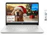 HP Stream 14" Laptop for Student and Business Computer, Intel N4120 Quad-Core Processor, 4GB RAM, 320GB Storage (64GB eMMC + 256GB SD Card), 1-Year Office 365, Windows 11 Home in S Mode, Silver