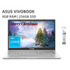 ASUS Vivobook Student Business Laptop, 14" HD Laptops,Intel Core i3-1115G4 Processor, 8GB RAM, 256GB SSD, Intel UHD Graphics 770, Bluetooth, Webcam, Windows 11 Home, Cefesfy Cleaning Brush