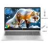 HP Chromebook Laptop for Students and Business 15.6" Laptop Computer with Intel Celeron N200 - 8GB RAM 64GB eMMC - Intel UHD Graphics - Chrome OS - Silver