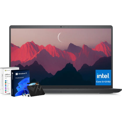 Dell Inspiron 15 3000 3520 Business Laptop - with Microsoft Office Lifetime License, 15.6