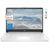 HP 14" Ultra-Light Laptop for Students and Business, Intel Quad-Core Processor, 4GB RAM, 64GB eMMC, 1-Year Office 365, 11H Long Battery Life, Windows 11 Home in S Mode, Cefesfy Multifunctional Brush