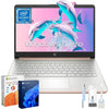 HP Stream 14" Laptop for Student Business, Intel Quad-Core N4120, 16GB RAM, 384GB Storage(128GB eMMC+256GB Micro SD), 1-Year Microsoft 365, Windows 11 Pro