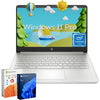 HP Stream 14" Laptop for Student Business, Intel Quad-Core N4120, 16GB RAM, 384GB Storage(128GB eMMC+256GB Micro SD), 1-Year Microsoft 365, Windows 11 Pro