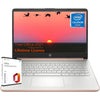 HP Thin Everyday Laptop Computer - with Office Professional Lifetime License, 16GB RAM, 320GB Storage(64G eMMC+256G SD Card), Intel Quad-Core CPU, 14" Anti-Glare HD Display, Webcam, Win 11 S Mode