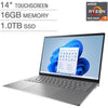 Dell Inspiron 5425 Laptop, 14" FHD+ Touchscreen, 16GB RAM, 1TB SSD, AMD Ryzen 7 5825U, Windows 11 Home