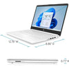HP 14" Ultra-Light Laptop for Students and Business, Intel Quad-Core Processor, 4GB RAM, 64GB eMMC, 1-Year Office 365, 11H Long Battery Life, Windows 11 Home in S Mode, Cefesfy Multifunctional Brush