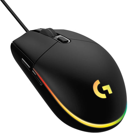 Logitech G203 LIGHTSYNC Wired Gaming Mouse - Black