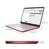 HP Laptop, 15.6" HD Display, Intel Quad-core Pentium Silver N5000 Processor, 16GB RAM, 1TB SSD, Intel UHD Graphics, Bluetooth 4.2, Wi-Fi, Webcam, Windows 10 Home S Mode, Scarlet Red