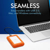 LaCie Rugged Mini 1TB External Hard Drive Portable HDD – USB 3.0 USB 2.0 compatible, Drop Shock Dust Rain Resistant Shuttle Drive, For Mac And PC Computer Desktop Workstation PC Laptop (LAC301558), Orange