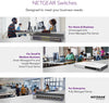 NETGEAR 24-Port Gigabit Ethernet Unmanaged PoE+ Switch (GS324P) - with 16 x PoE+ @ 190W, Desktop/Wallmount