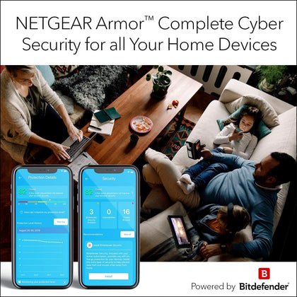 NETGEAR Orbi Tri-band Whole Home Mesh WiFi System with 2.2Gbps speed (RBK23) Router & Extender replacement covers up to 6,000 sq. ft., 3-pack includes 1 router & 2 satellites