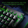 Razer BlackWidow Elite Mechanical Gaming Keyboard: Green Mechanical Switches - Tactile & Clicky - Chroma RGB Lighting - Magnetic Wrist Rest - Dedicated Media Keys & Dial - USB Passthrough