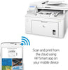 HP Laserjet Pro MFP M227fdn All-in-One Laser Printer with Print Security, Print Scan Copy Fax, Auto Duplex Printing, 250-sheet Input Tray, 35-Sheet ADF, 2-line LCD, White-Bundle JAWFOAL Printer Cable